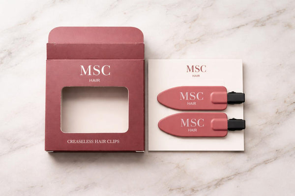 MSC Creaseless Hair Clips Smooth Hold, No Marks